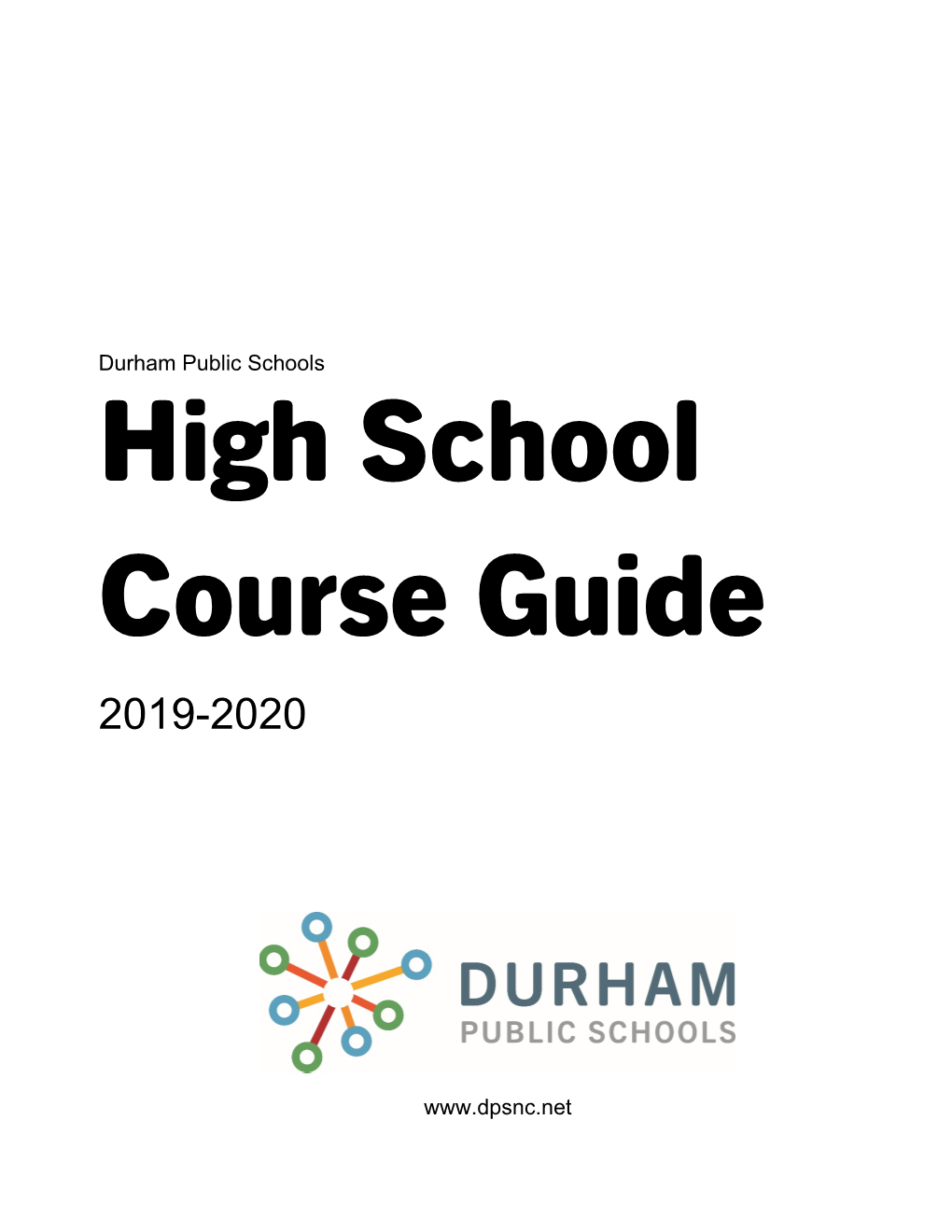 High School Course Guide 2019-2020