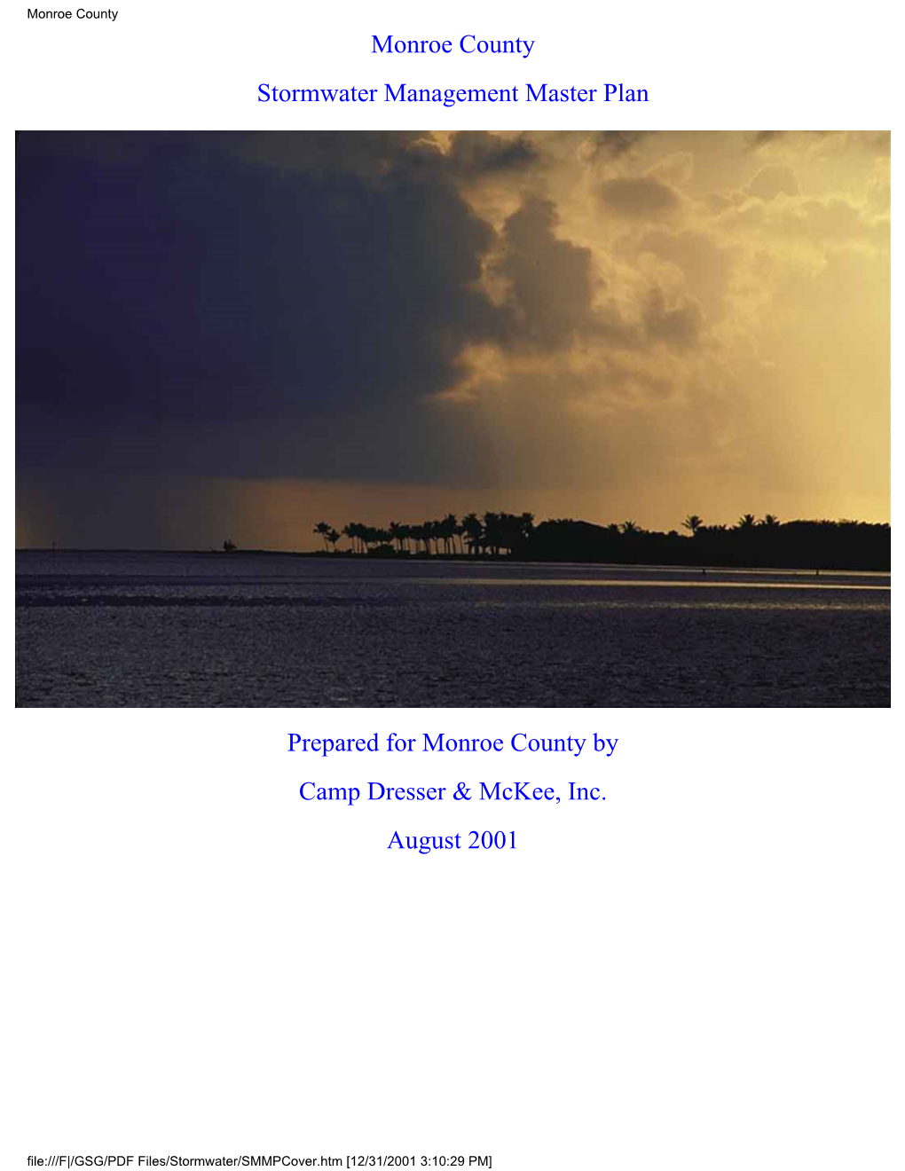 Monroe County Stormwater Management Master Plan