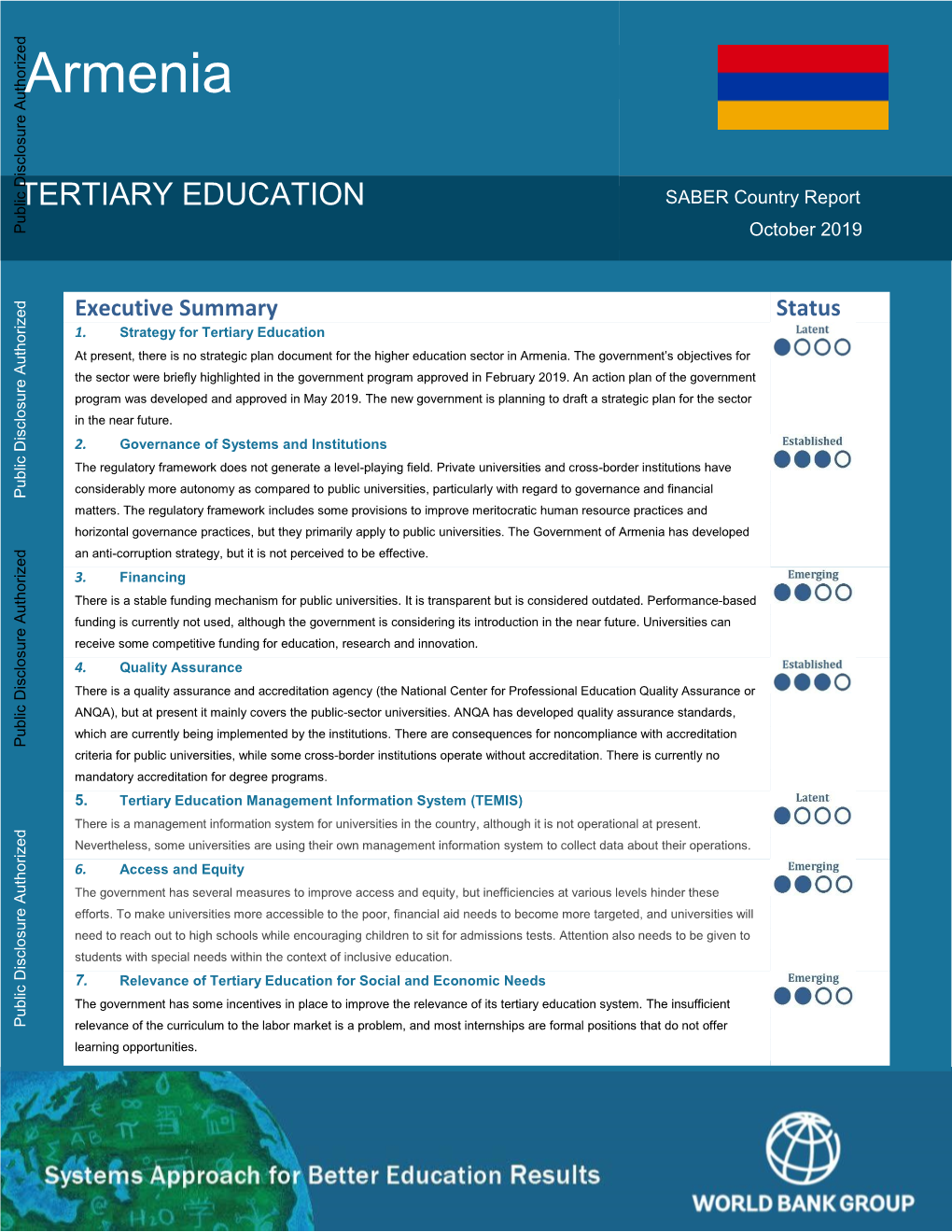 Tertiary Education in Armenia