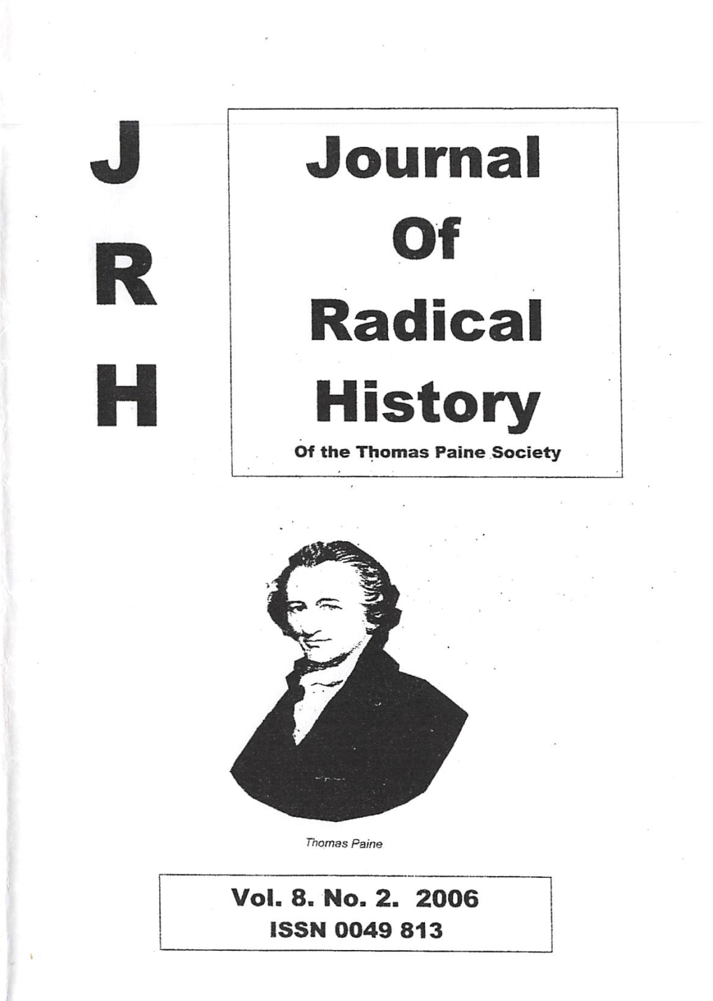 JOURNAL of RADICAL HISTORY Vol