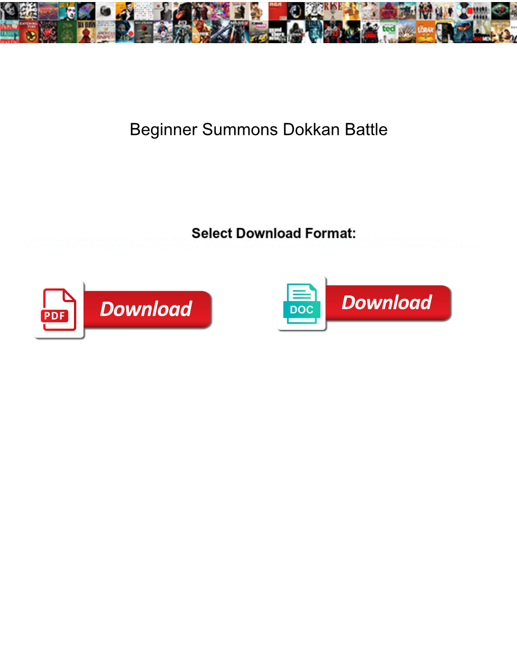 Beginner Summons Dokkan Battle