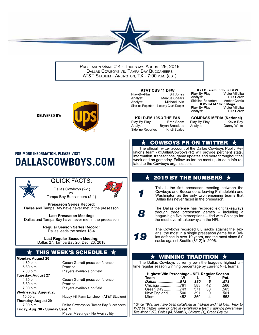 8 19 1 Dallascowboys.Com