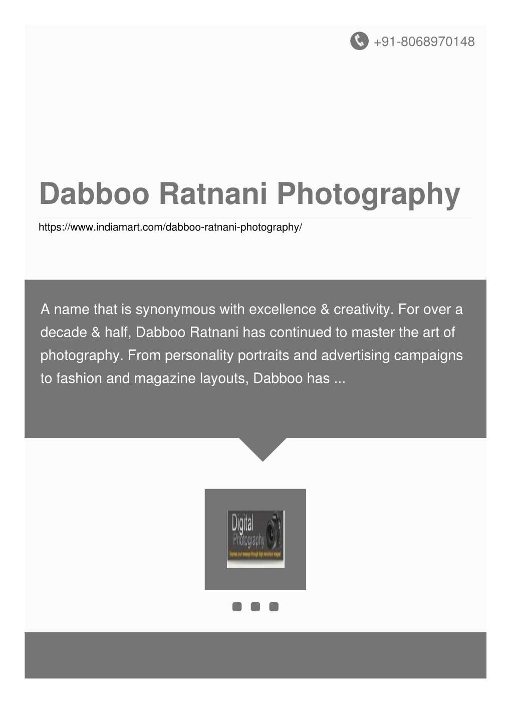 Dabboo Ratnani Photography