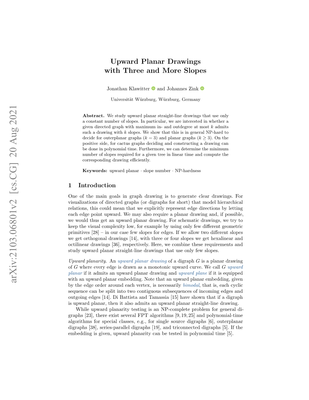 Upward Planar Drawings with Three Slopes