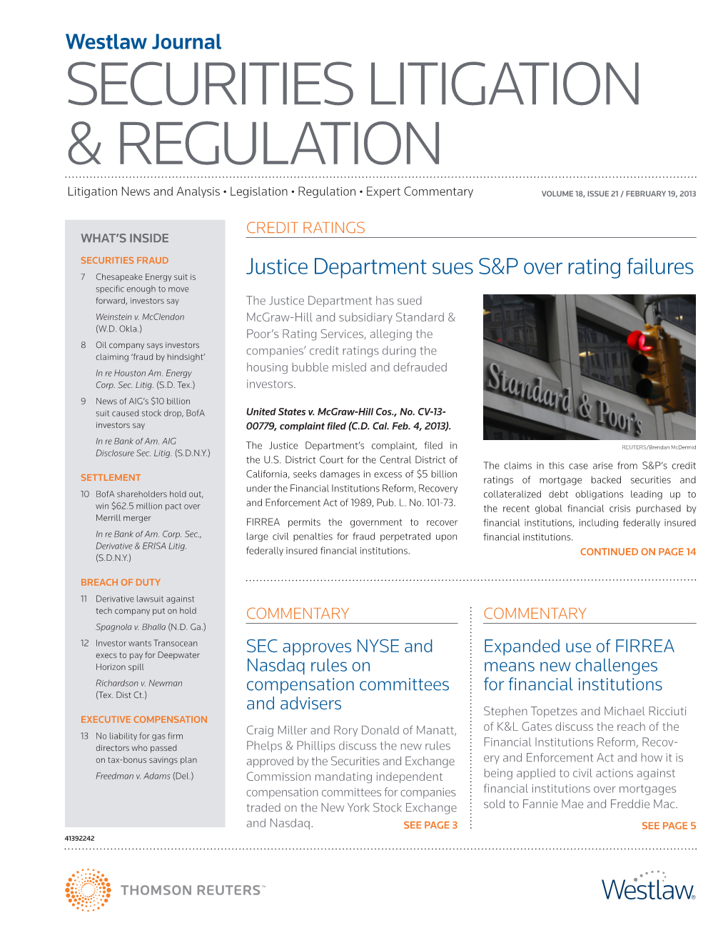 Securities Litigation & Regulation