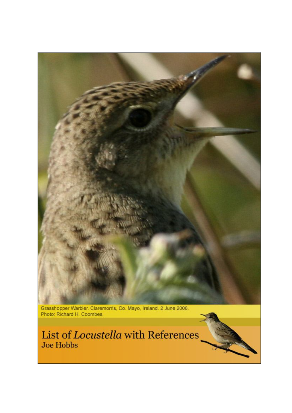 Locustella Warbler Reference List