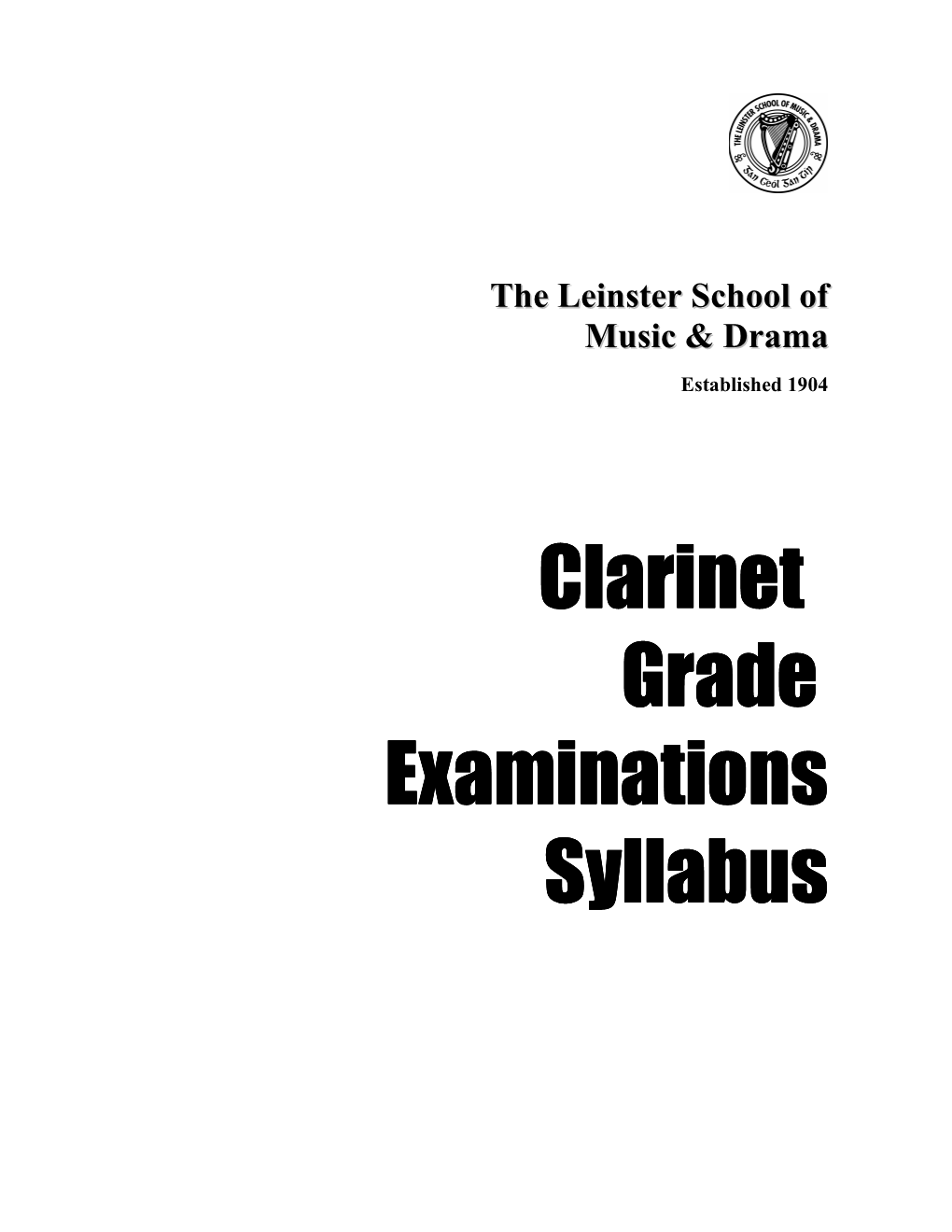 Clarinet Syllabus