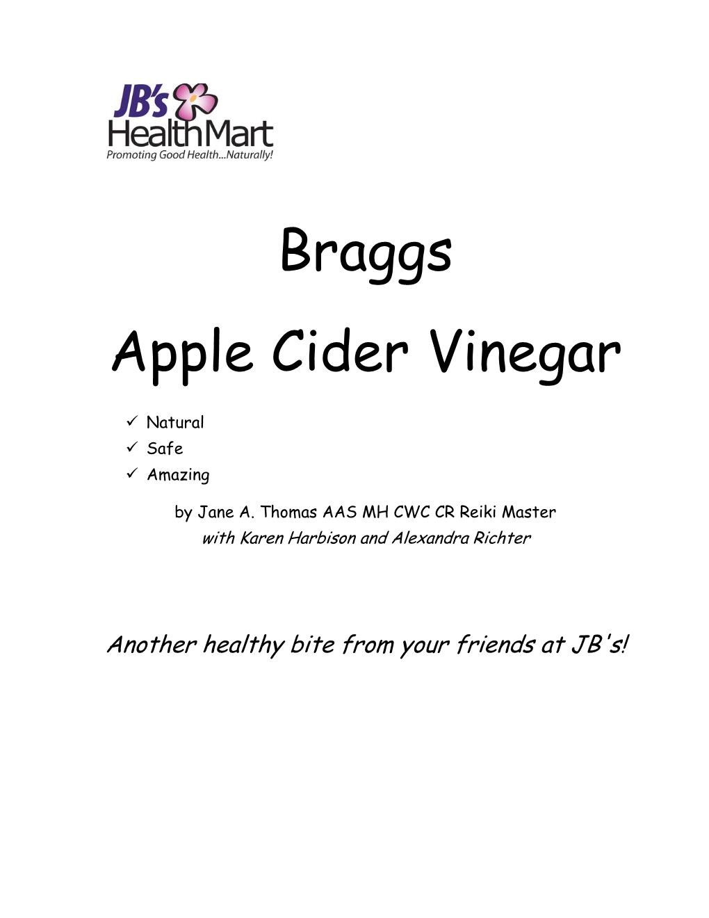 Braggs Apple Cider Vinegar