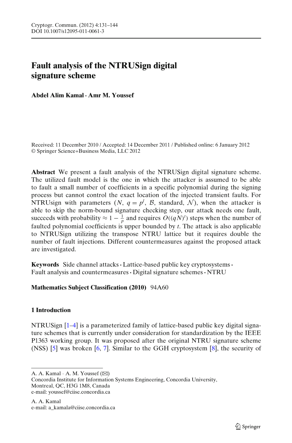 Fault Analysis of the Ntrusign Digital Signature Scheme