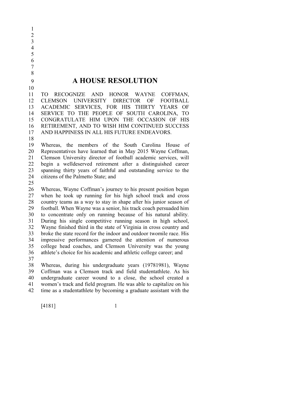 2015-2016 Bill 4181 Text of Previous Version (May 14, 2015) - South Carolina Legislature Online