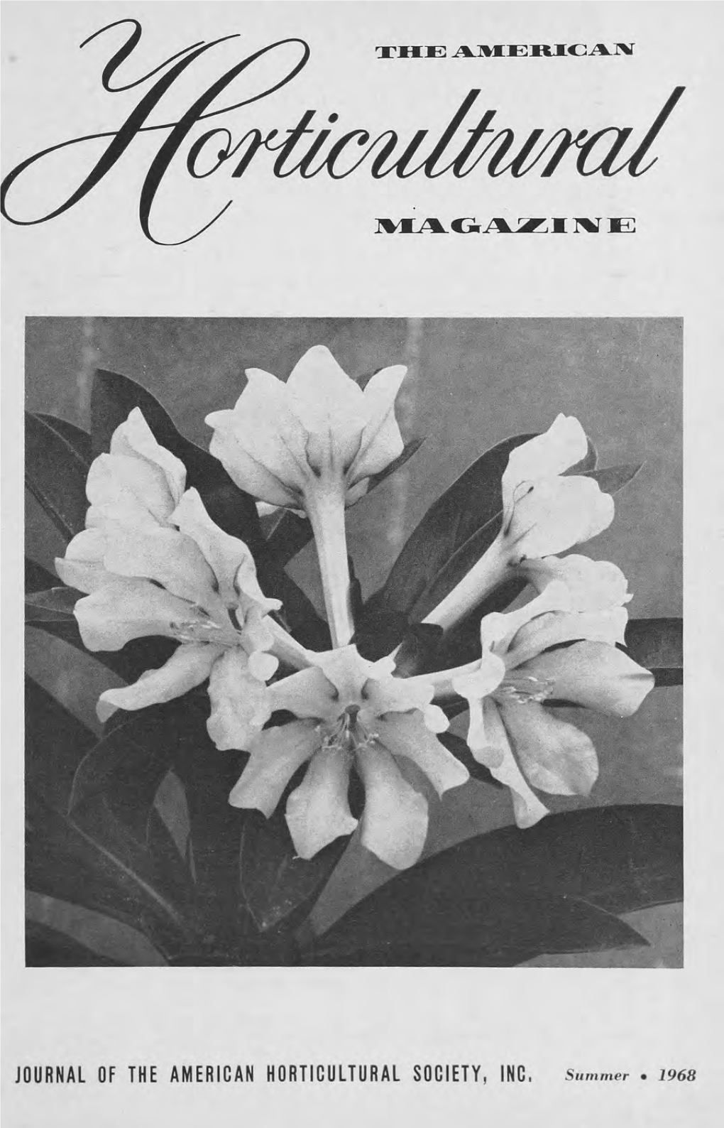 Journal of the American Horticultural Society, Inc
