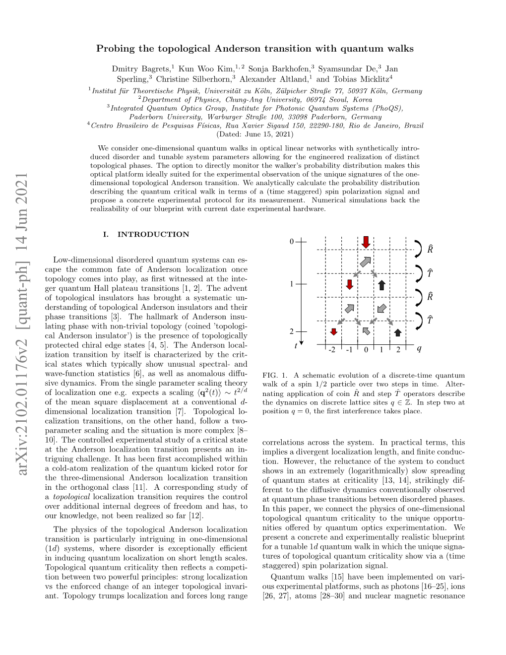 Arxiv:2102.01176V2 [Quant-Ph] 14 Jun 2021