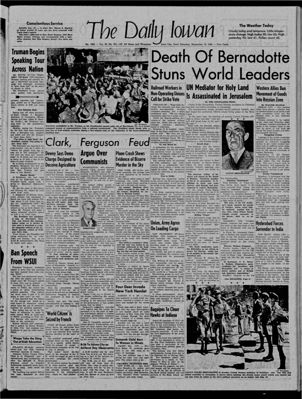 Daily Iowan (Iowa City, Iowa), 1948-09-18