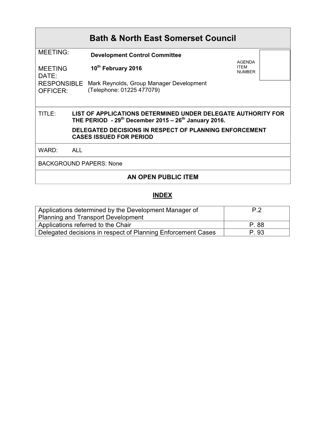 Bath & North East Somerset Council