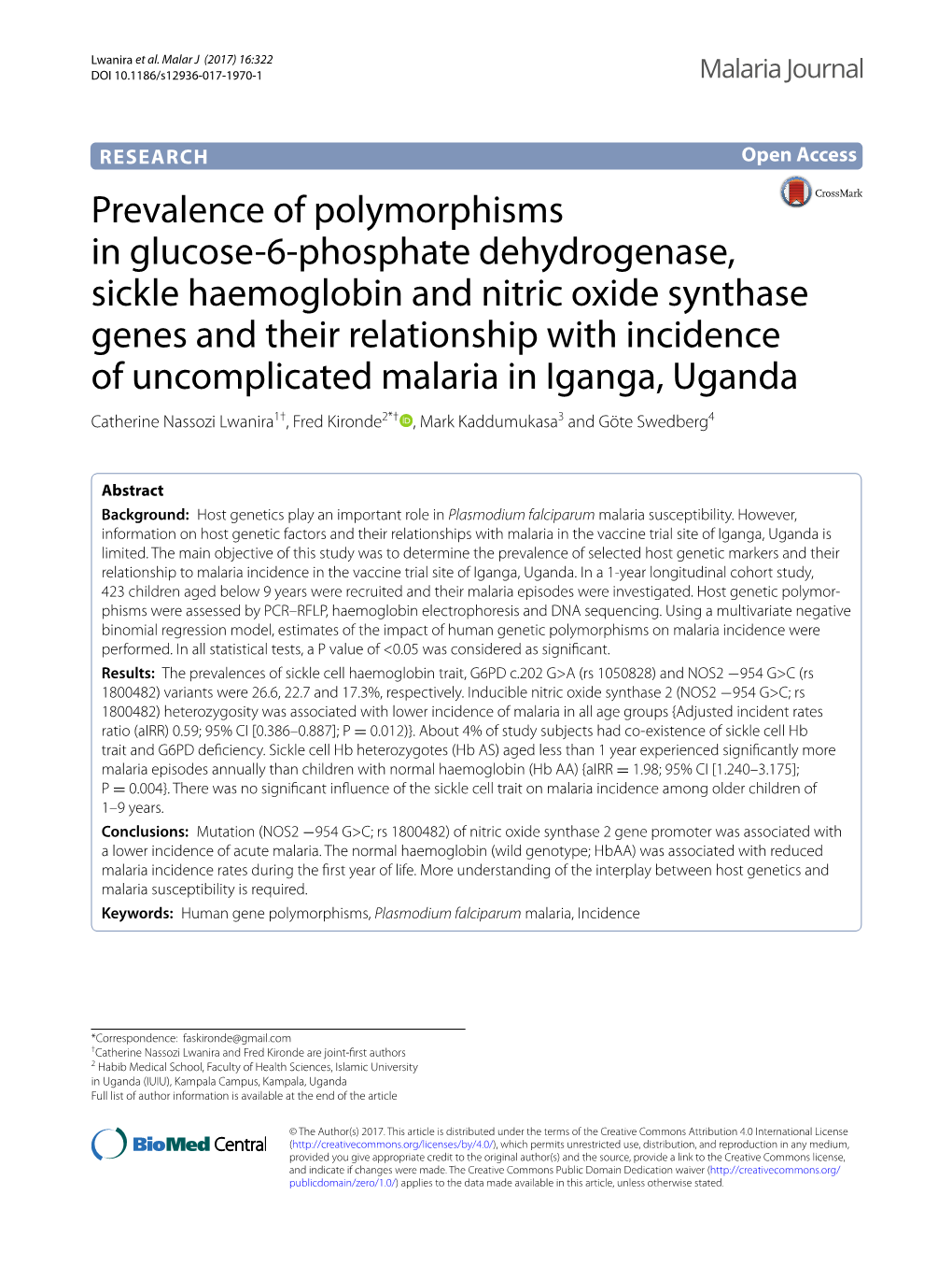 Malaria Journal