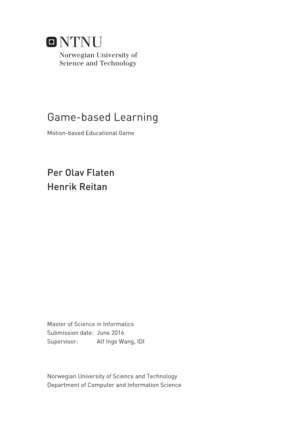 Game-Based Learning