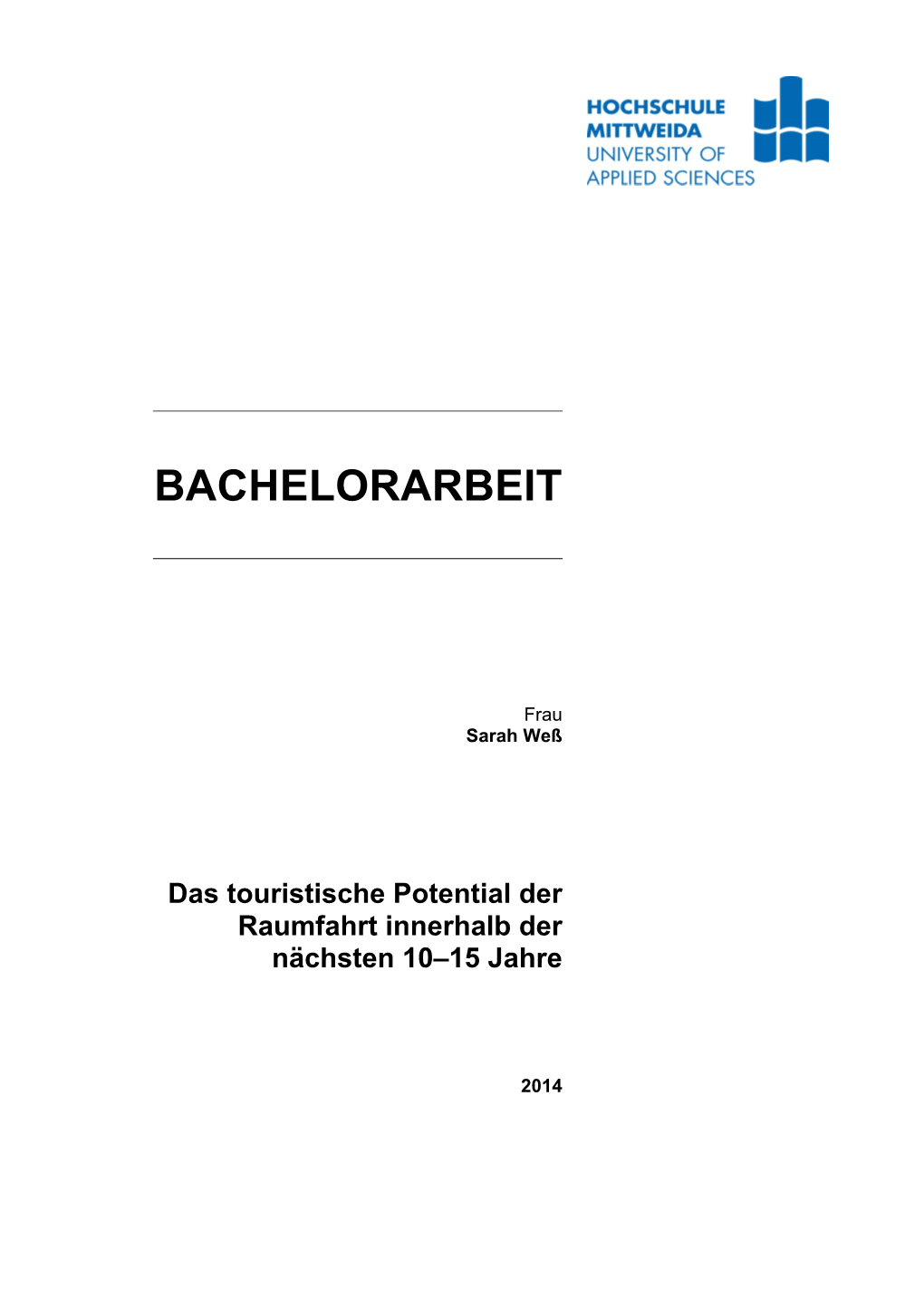 Bachelorarbeit ! ! !