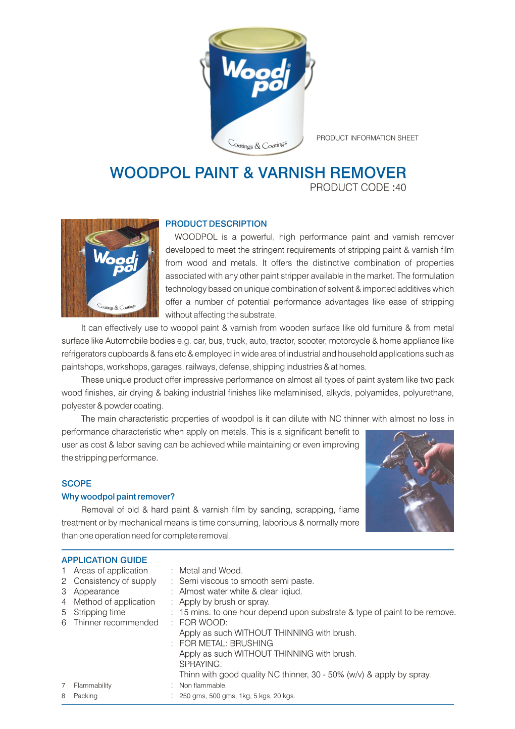 Woodpol Paint & Varnish Remover