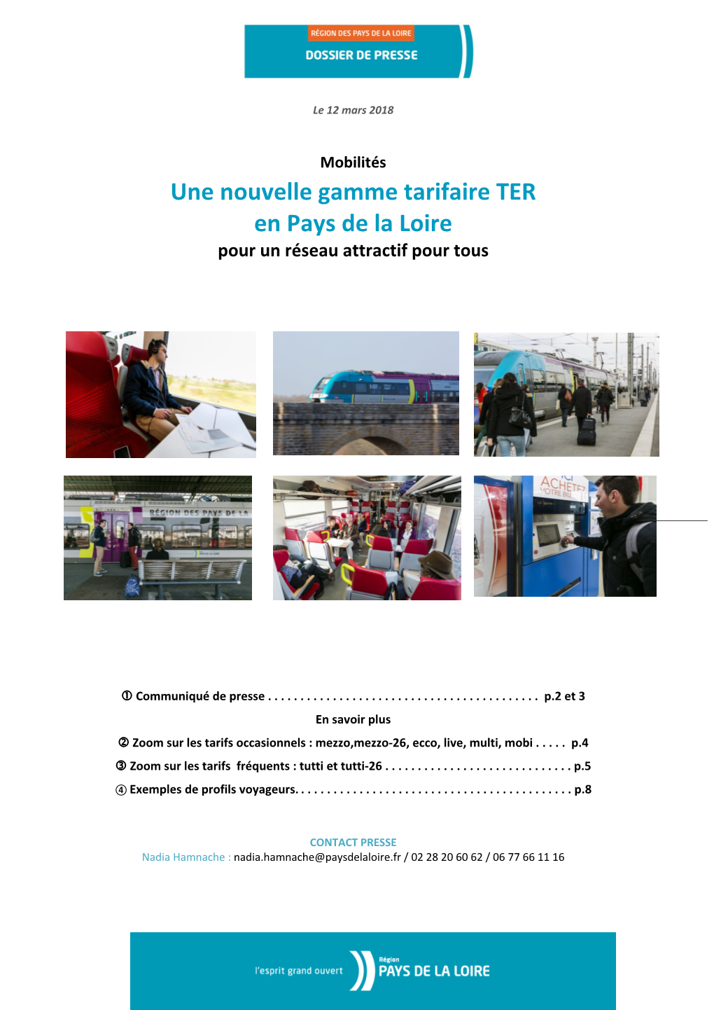 Une Nouvelle Gamme Tarifaire TER En Pays De La Loire Pour Un Réseau Attractif Pour Tous