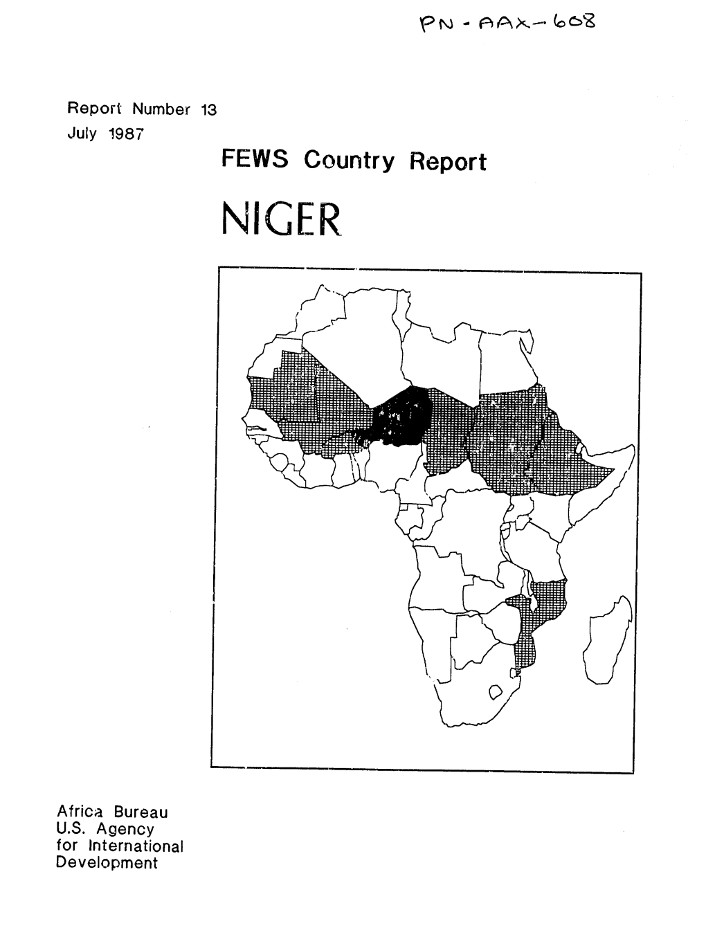 Senegalese Grasshoppers: Localized Infestations in Niger from Northeastern Niamey Departement Over to Maradi Departement