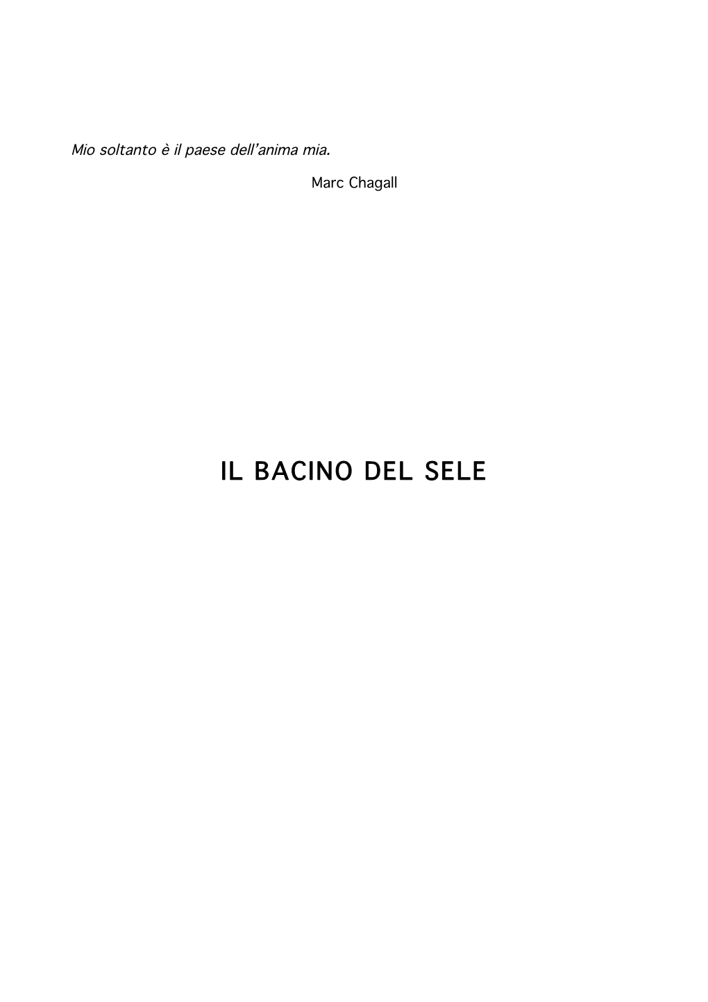 Il Bacino Del Sele