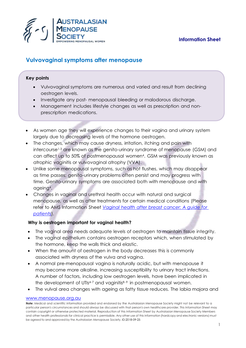 Vaginal Atrophy (VVA)