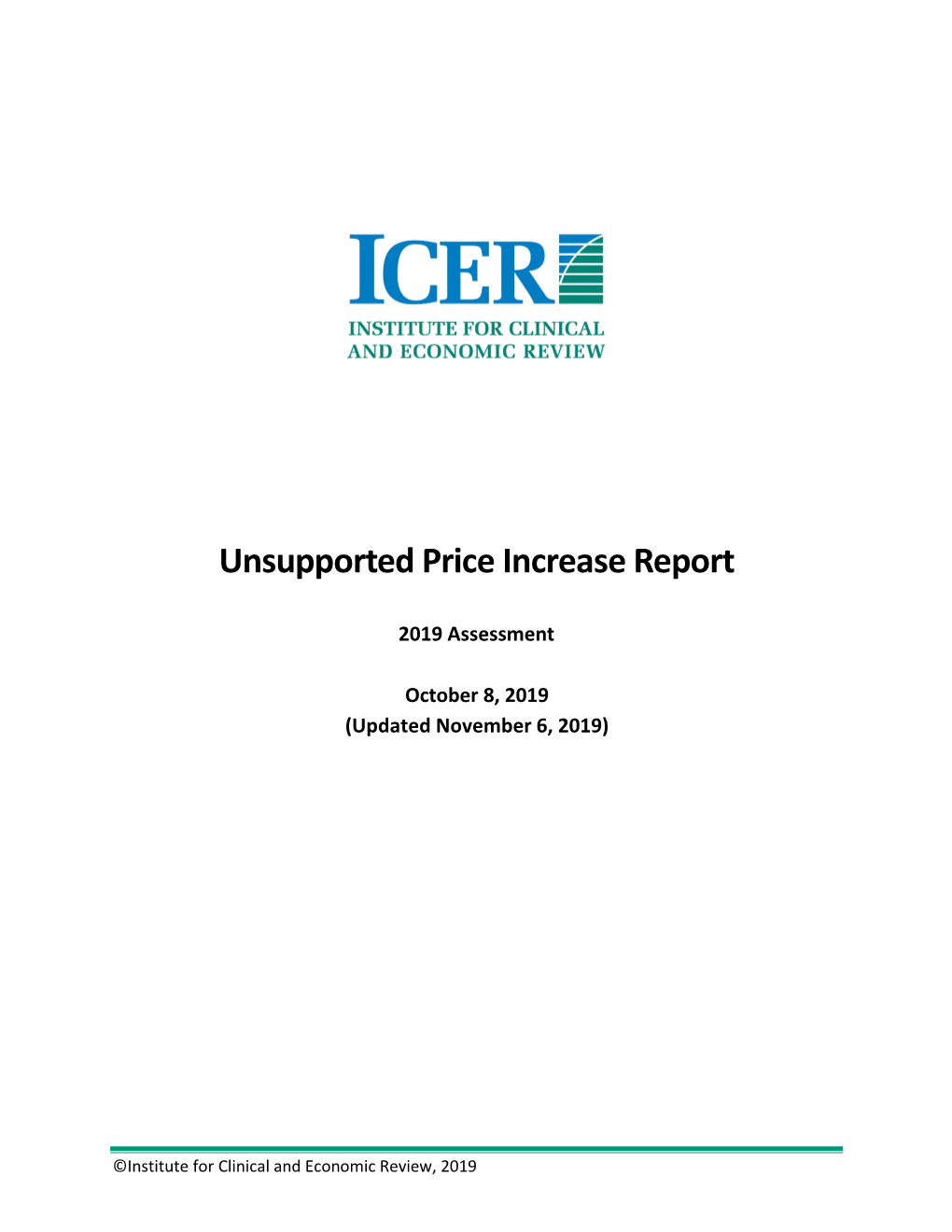 Unsupported Price Increase Report