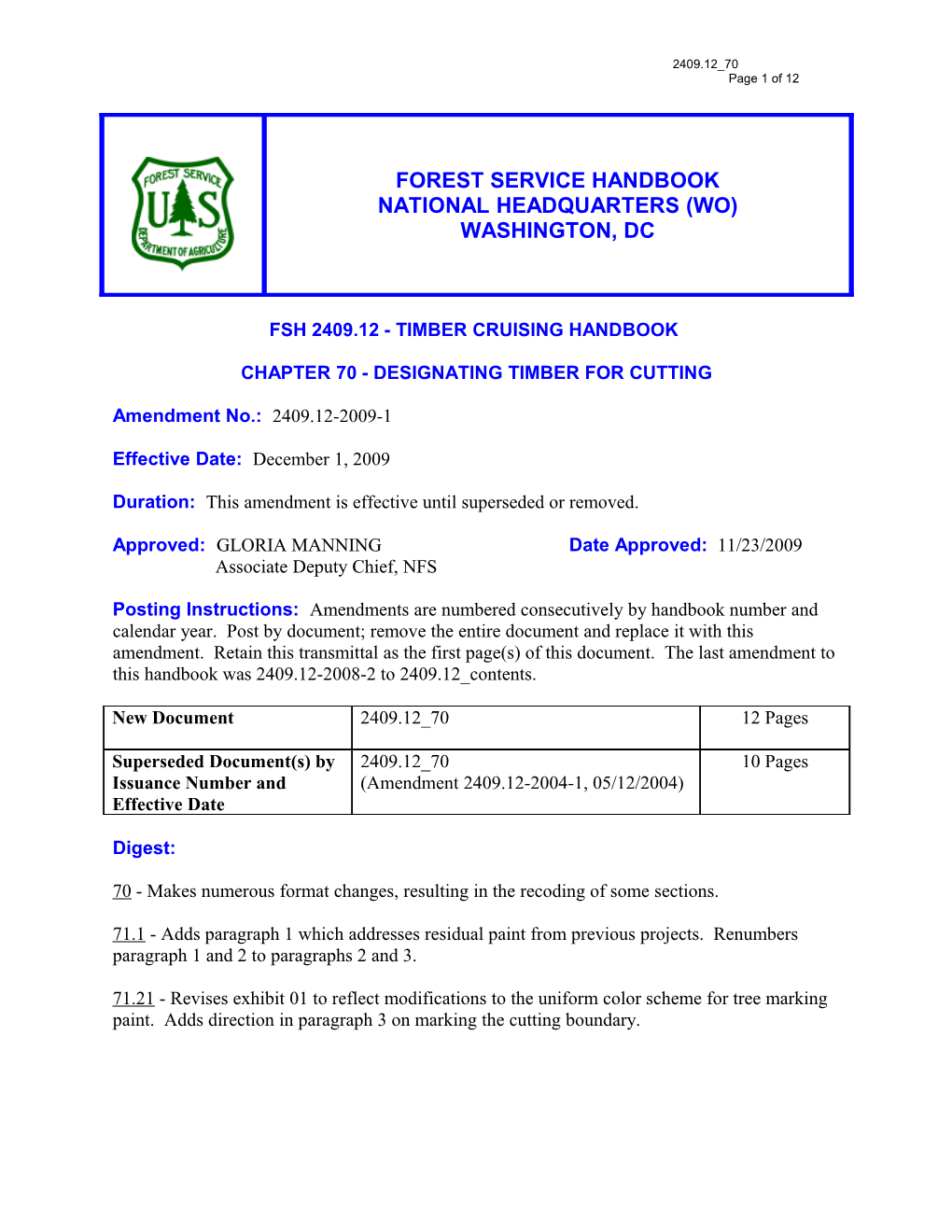 Fsh 2409.12 - Timber Cruising Handbook