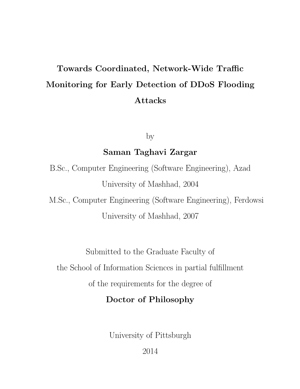 Towards Coordinated, Network-Wide Traffic