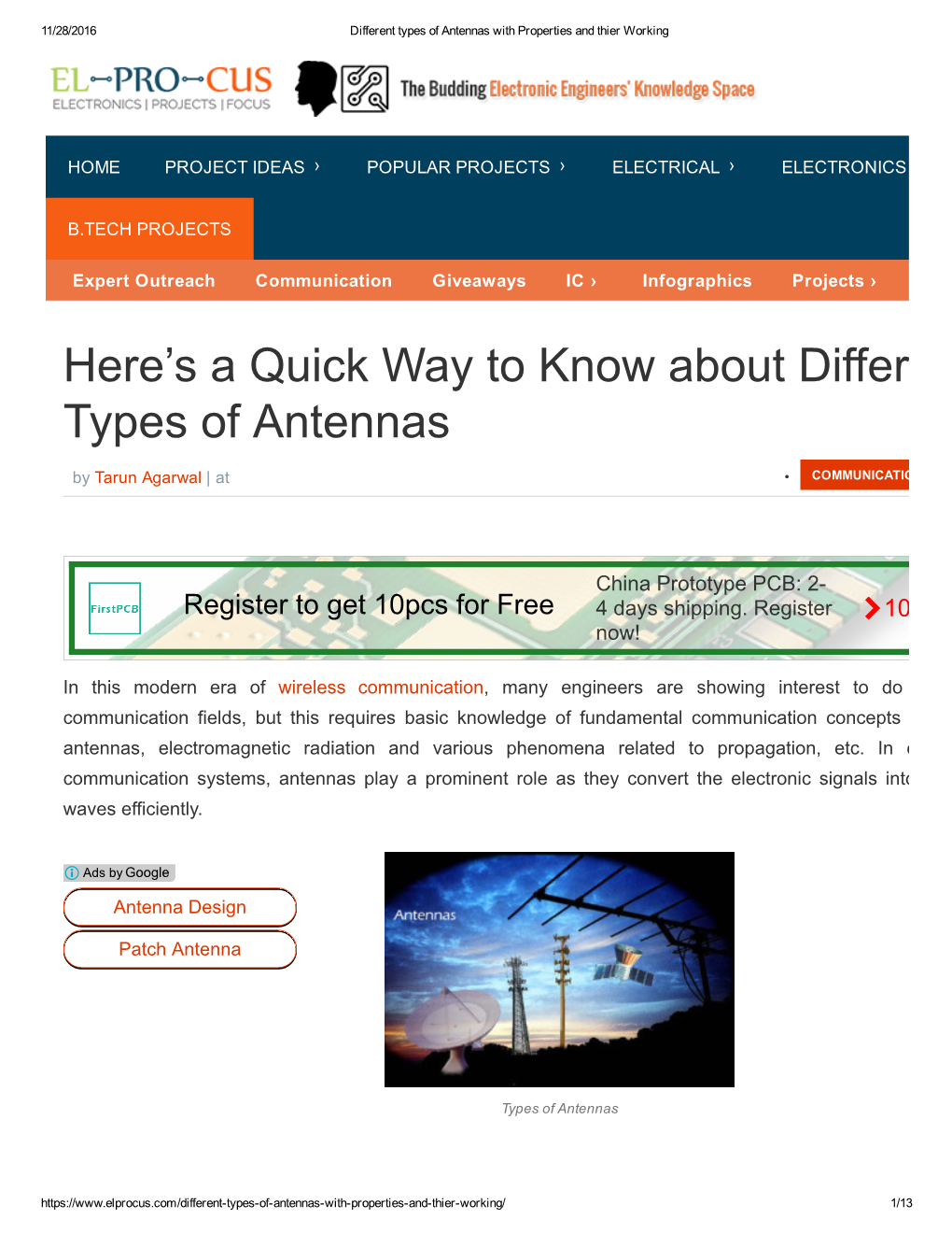 Here's a Quick Way to Know About Different Types of Antennas