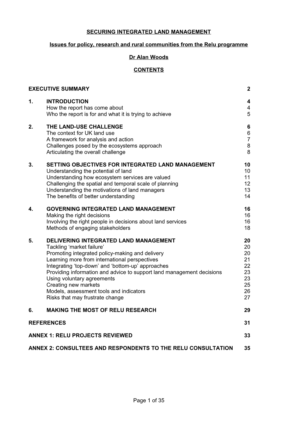 Rural Economy and Land Use Programme