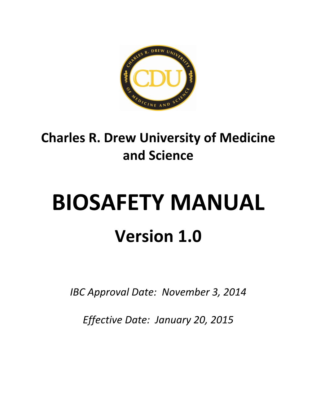 Biosafety Manual