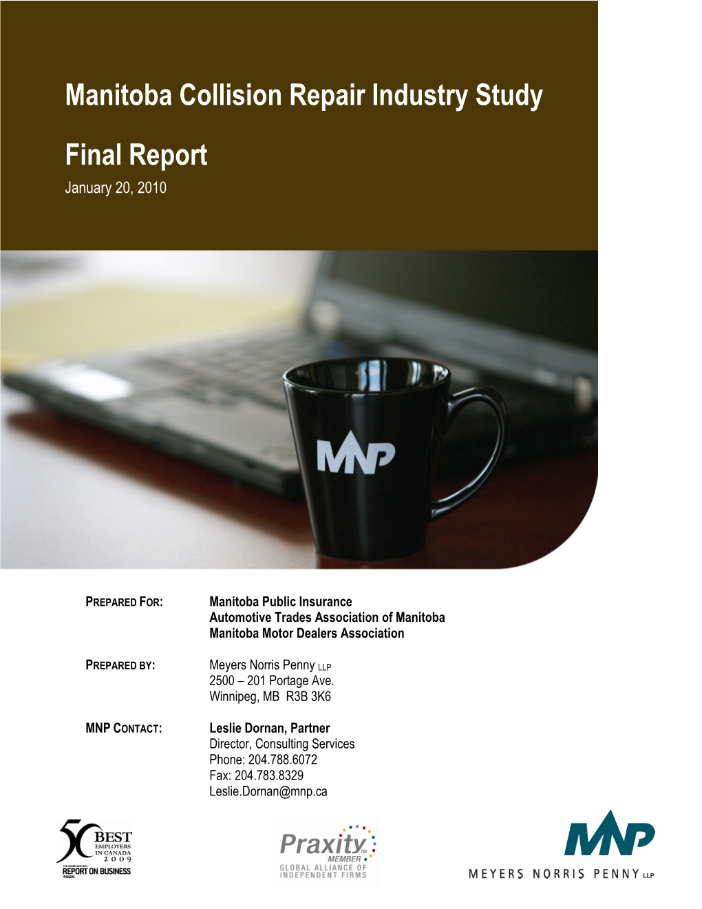 Manitoba Collision Repair Industry Study Final Report