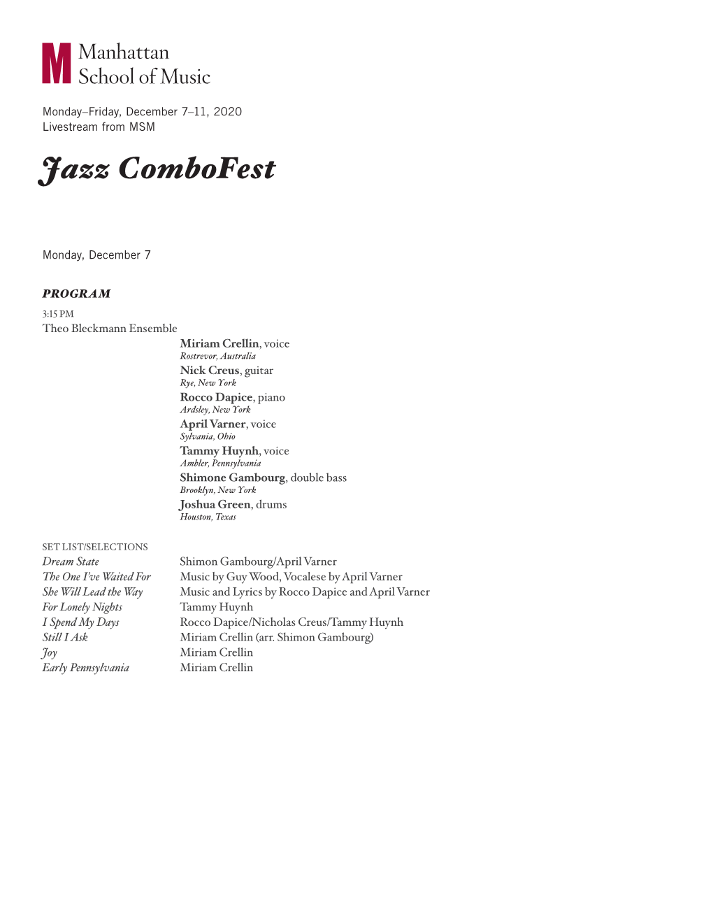 Jazz Combofest