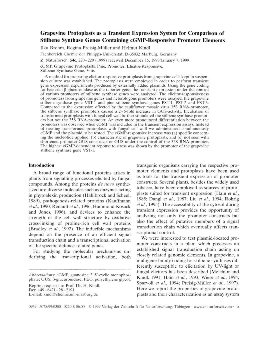 Grapevine Protoplasts As a Transient Expression System for Comparison