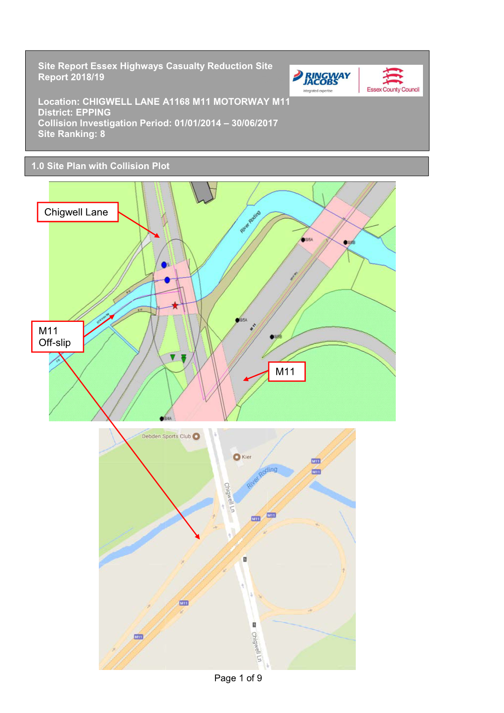 Chigwell Lane M11 M11 Off-Slip