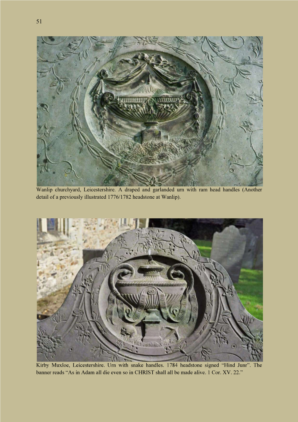 Swithland Slate Headstones David Lea Pp51-110