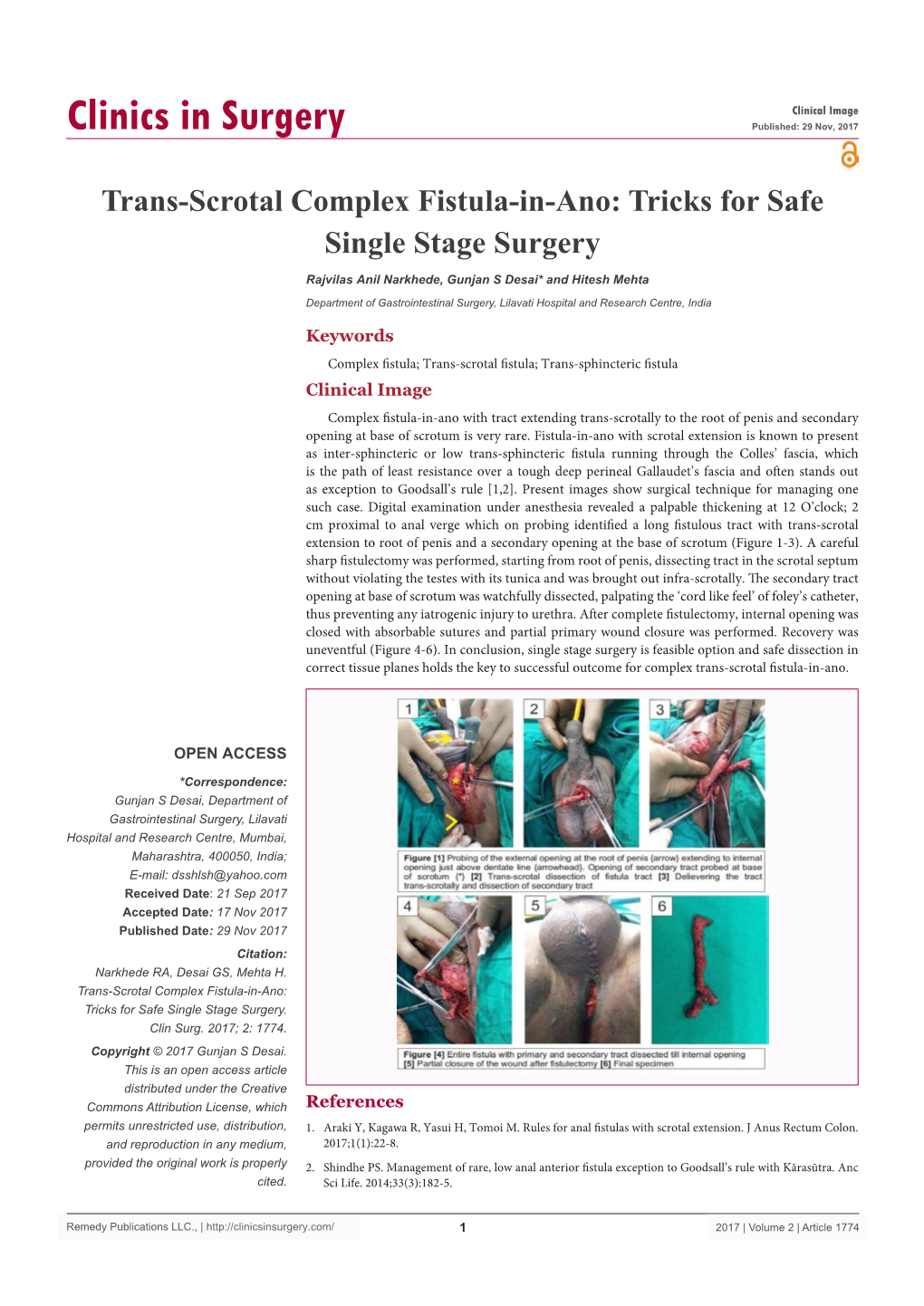 Trans-Scrotal Complex Fistula-In-Ano: Tricks for Safe Single Stage Surgery