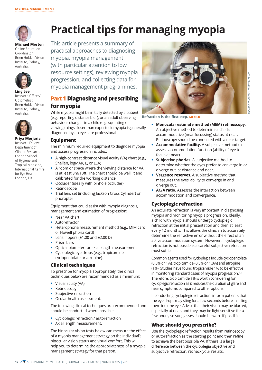 Practical Tips for Managing Myopia