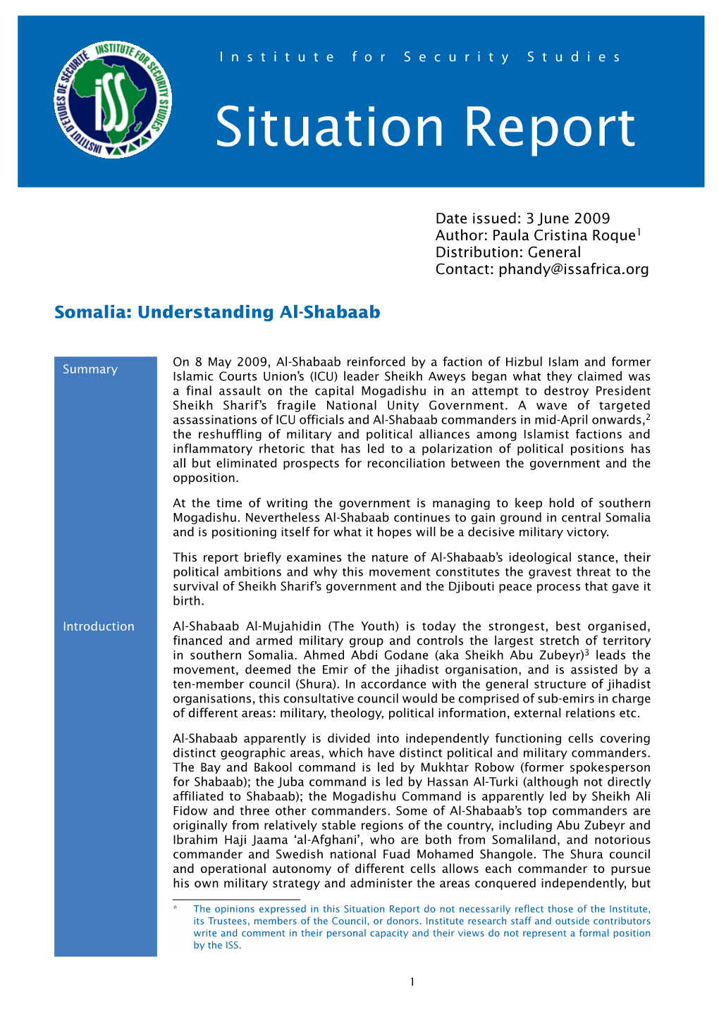 Somalia: Understanding Al-Shabaab