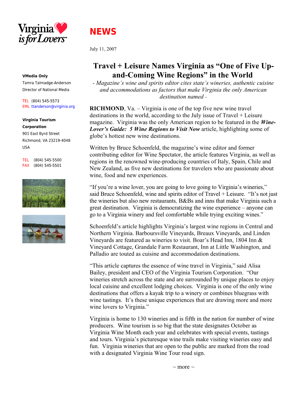 Virginia Tourism Corporation