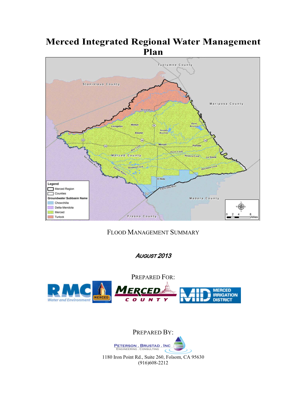 Merced County – Flood Infrastructure, Planning, Hazards, Deficiencies