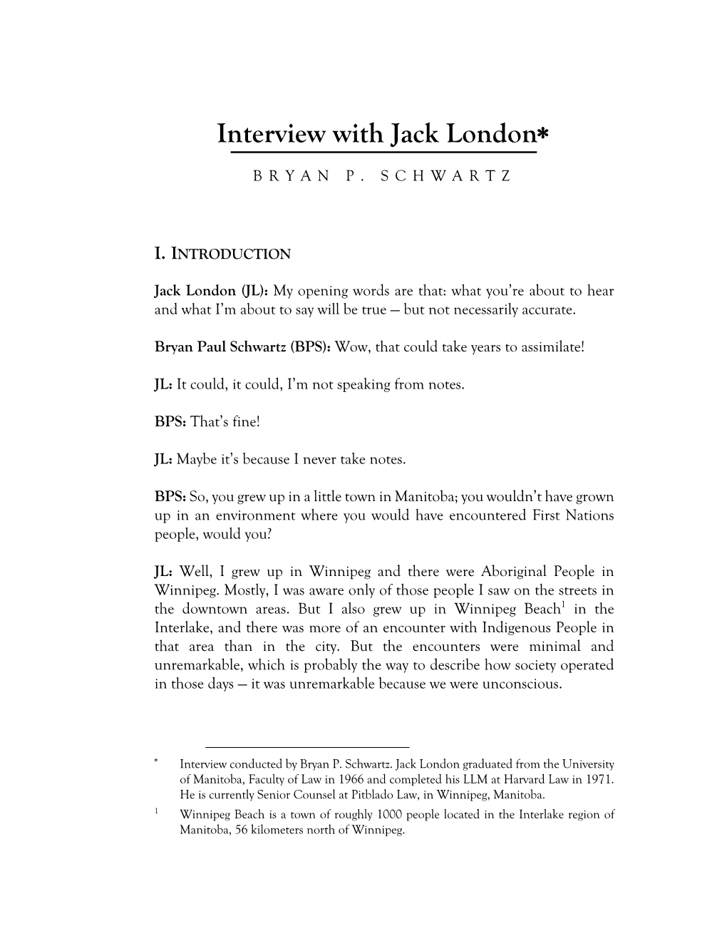 Interview with Jack London*