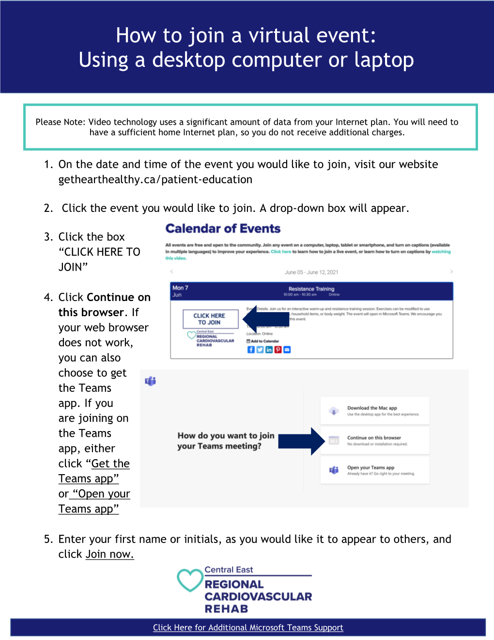 How to Join a Virtual Event: Using a Desktop Computer Or Laptop