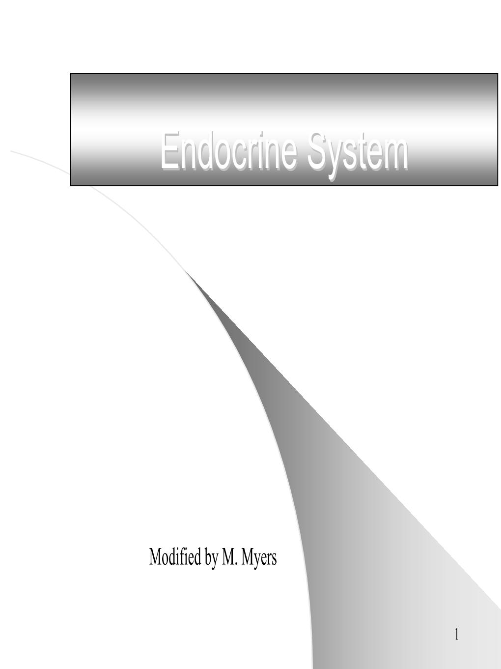 Chapter 20: Endocrine System