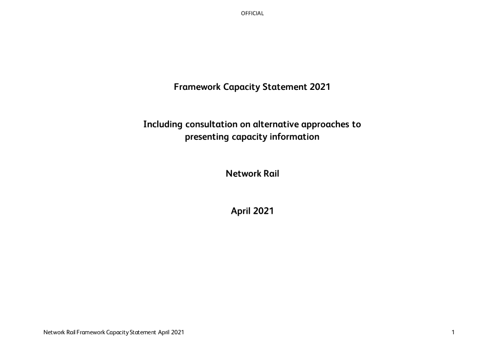 Framework Capacity Statement 2021