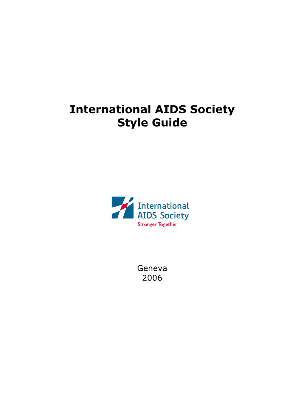 International AIDS Society Style Guide