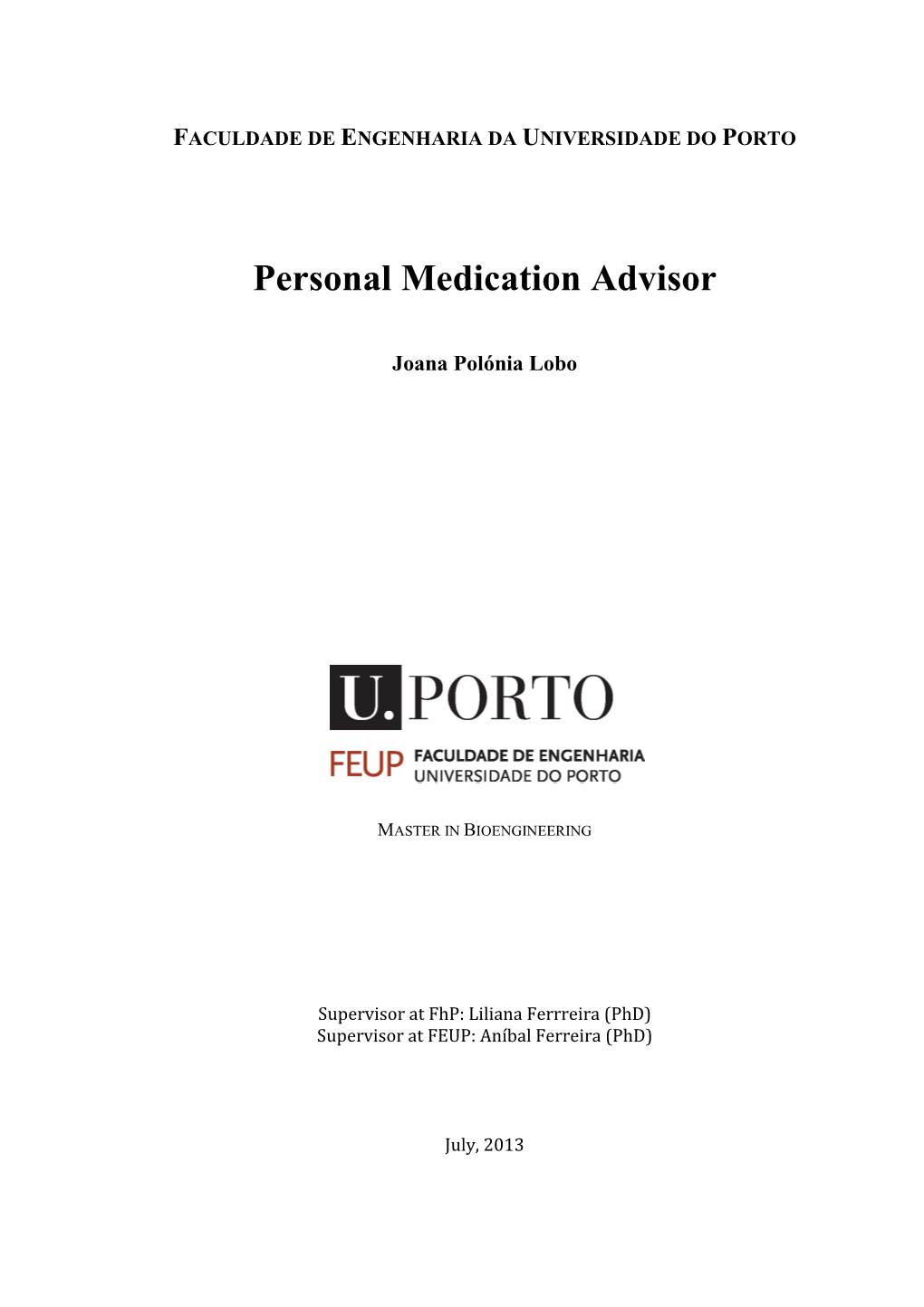 Personal Medication Advisor