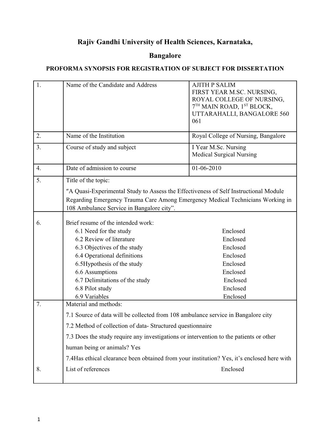 Rajiv Gandhi University of Health Sciences, Karnataka s13