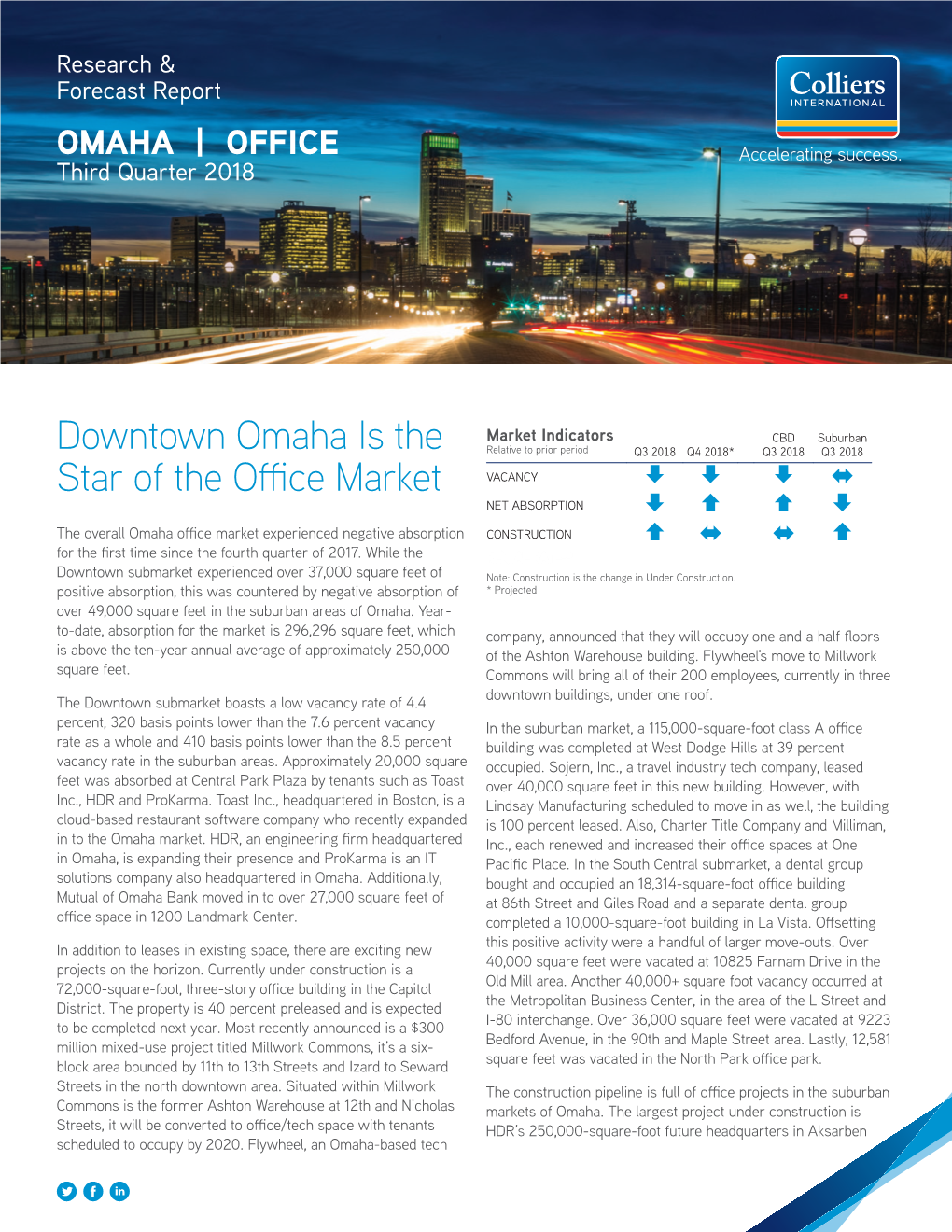 Downtown Omaha Is the Star of the Office Market